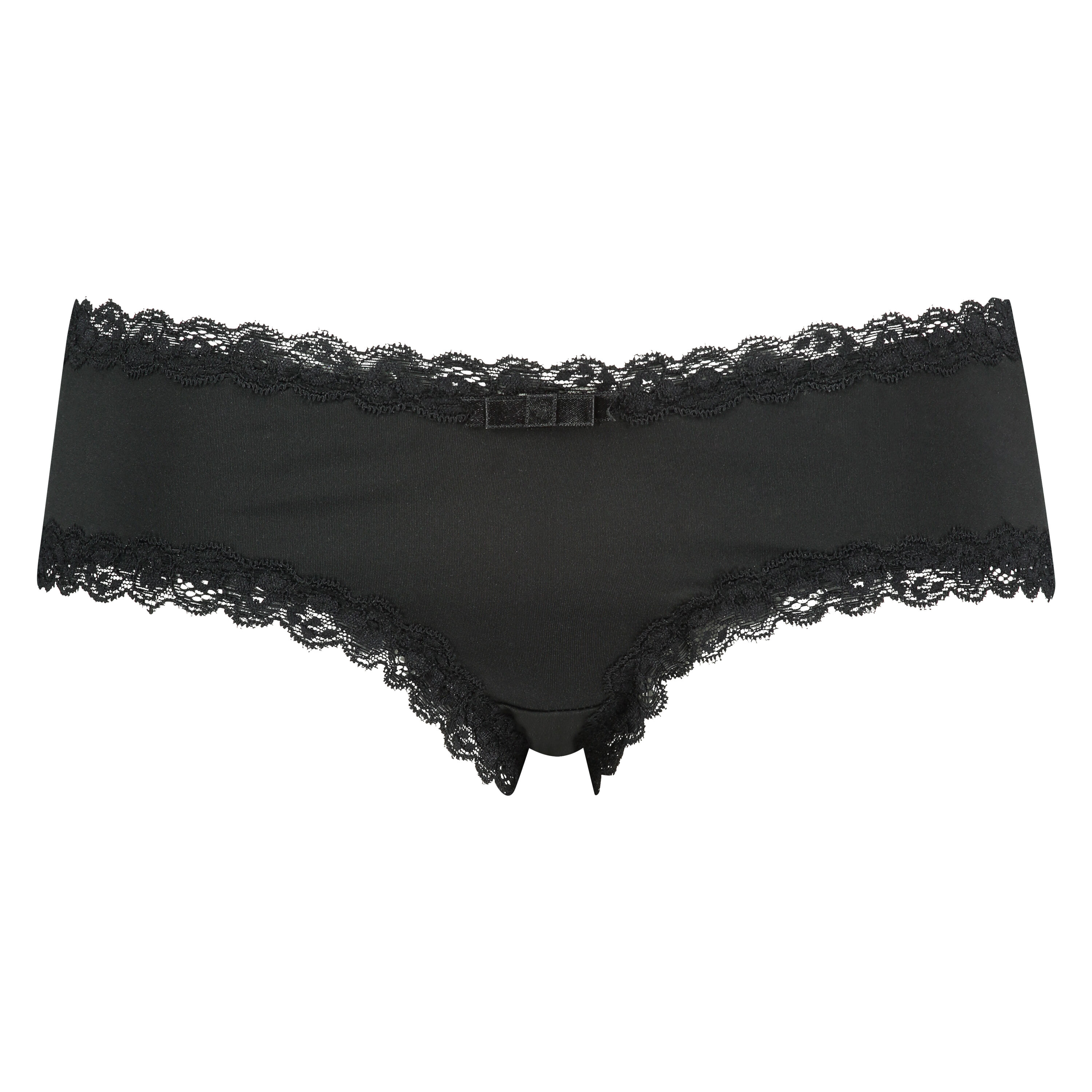 V-Shaped Microfibre Brazilian, Black