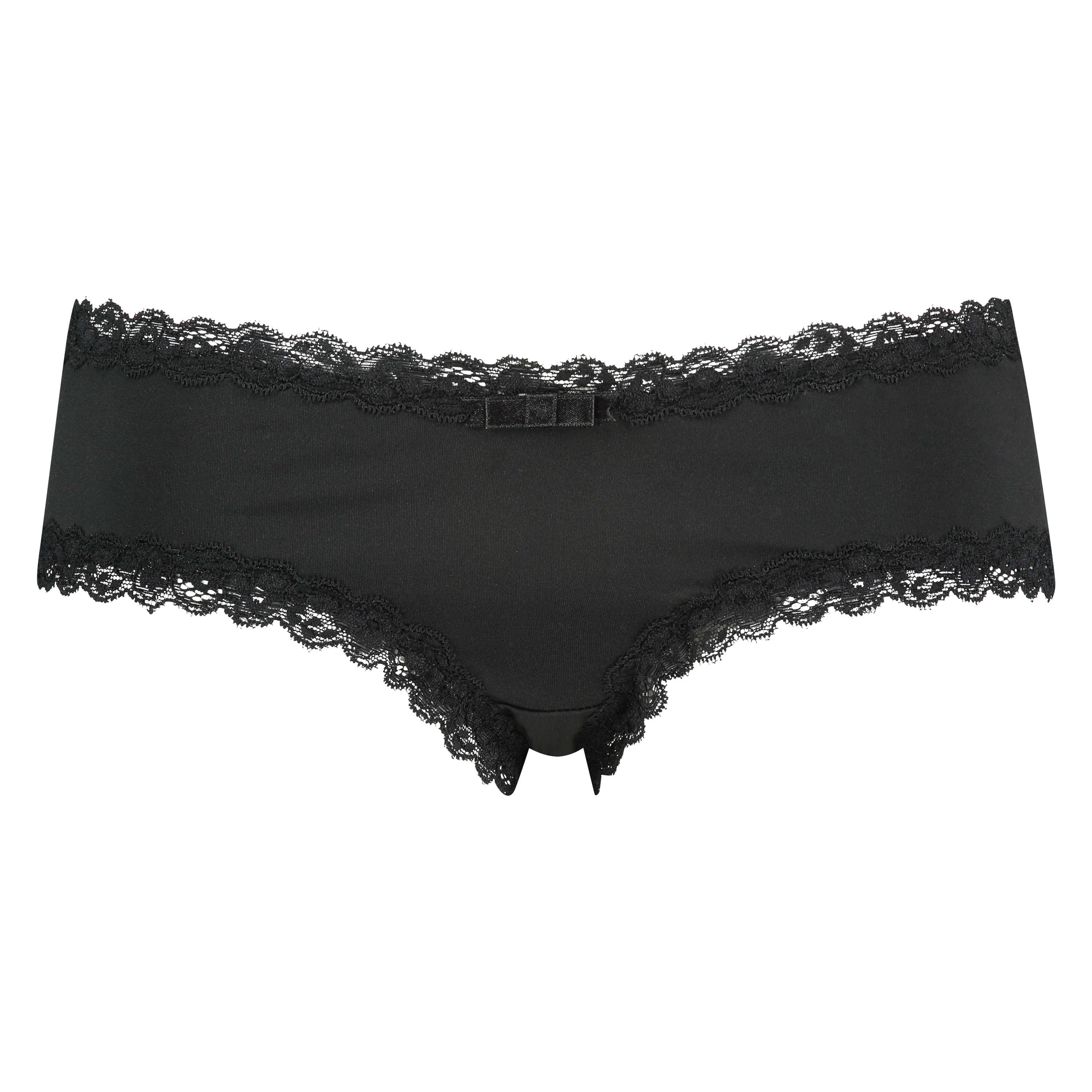 V-Shaped Microfibre Brazilian, Black, main