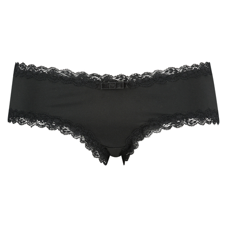 V-Shaped Microfibre Brazilian, Black