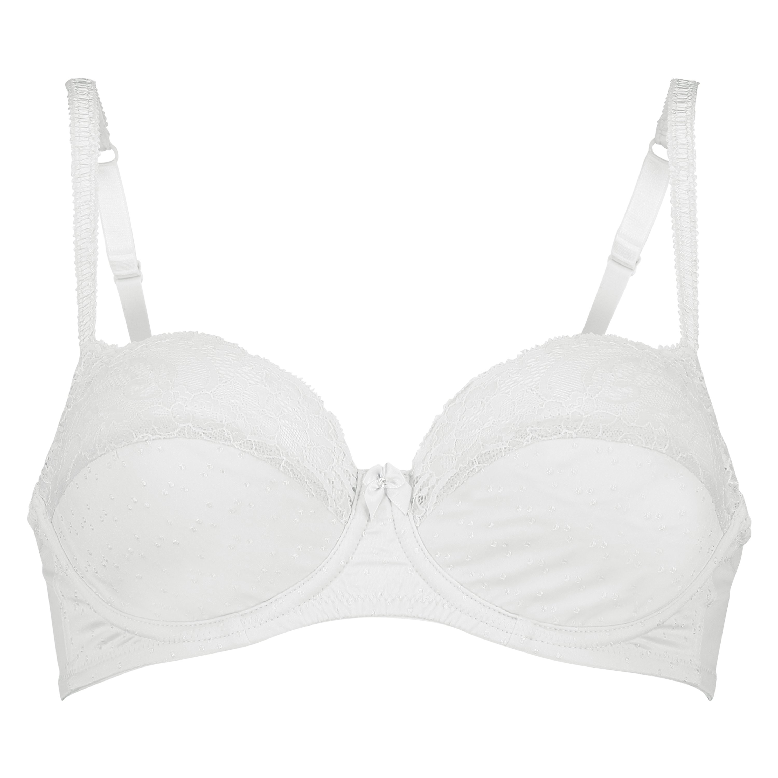 Sophie Non-Padded Underwired Bra, White, main