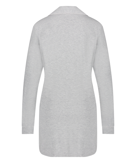 Essential Jersey Shirtdress, Grey