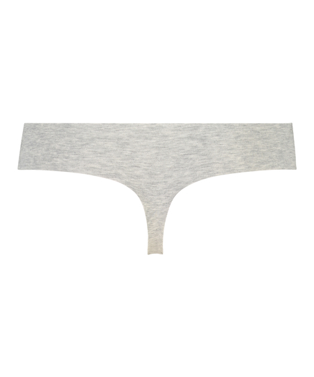 Invisible cotton thong, Grey