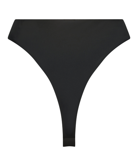 Sicily high-cut bikini bottoms, Black