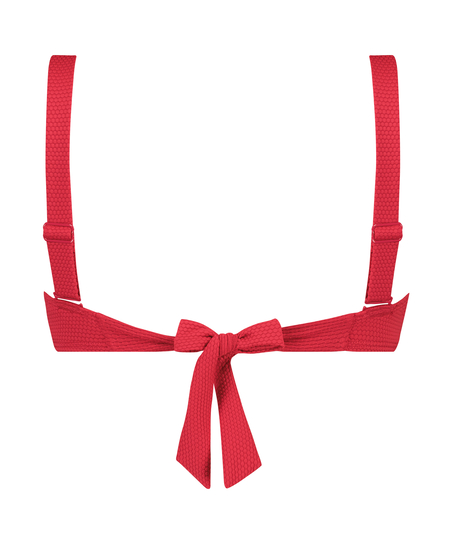 Scallop Bandeau Bikini Top, Pink