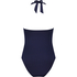 Shaping Halter Scallop Swimsuit, Blue