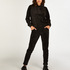 Velours Jogging bottoms, Black