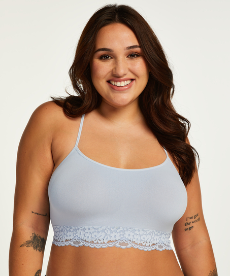 Marine seamless bralette, Blue