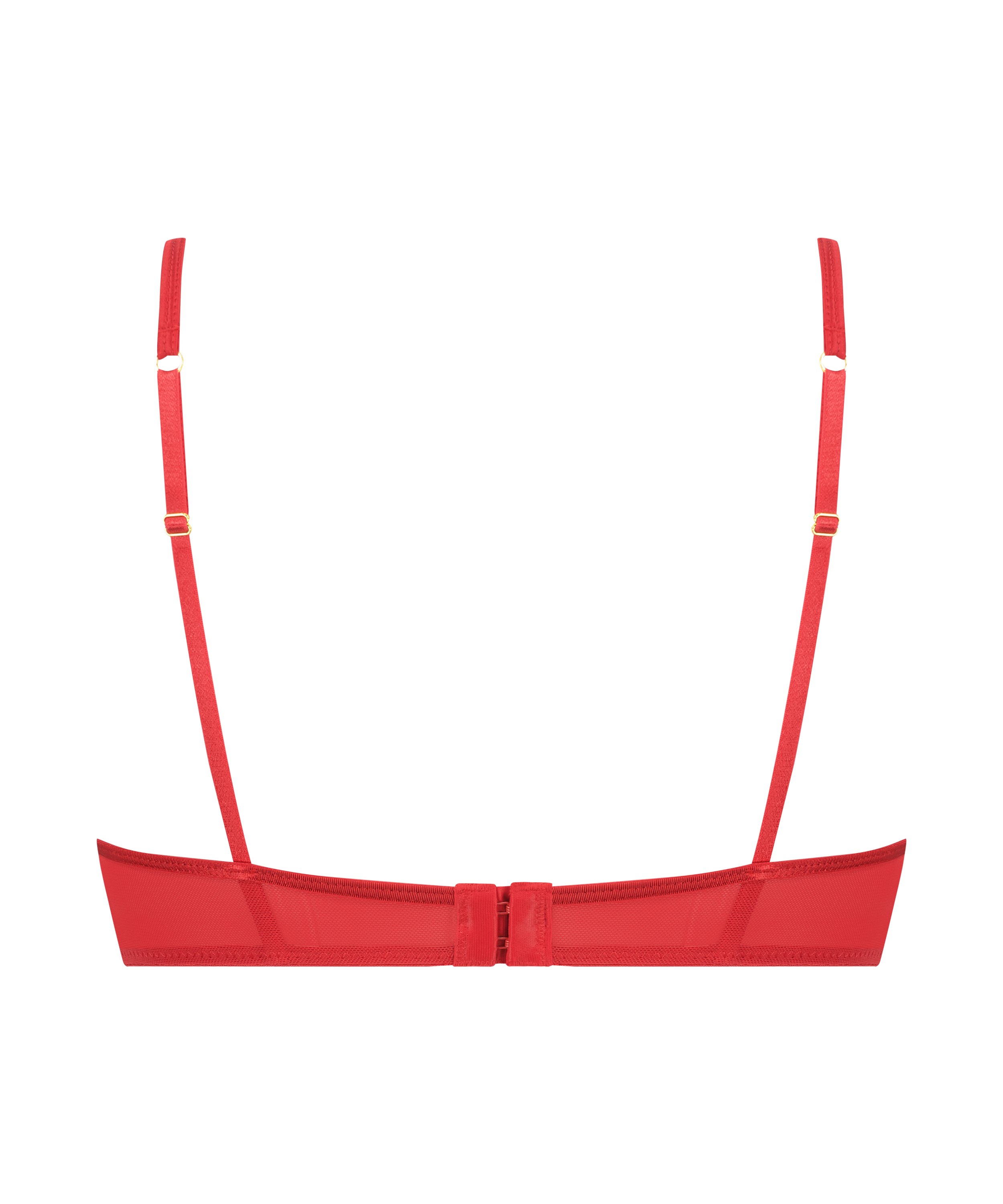 Iggy Half-Padded Underwired Longline Bra, Red, main