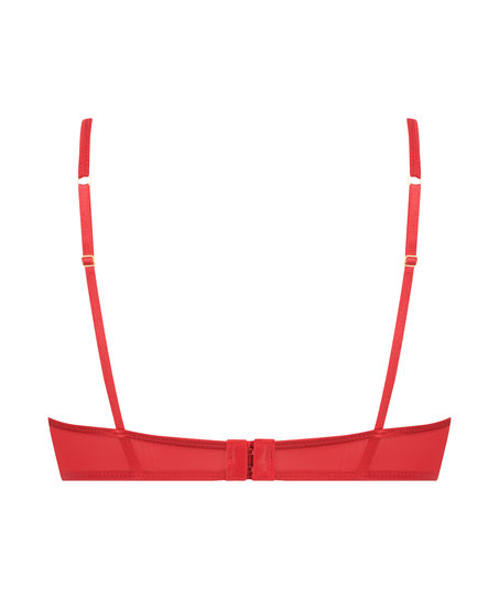 Iggy Half-Padded Underwired Longline Bra, Red
