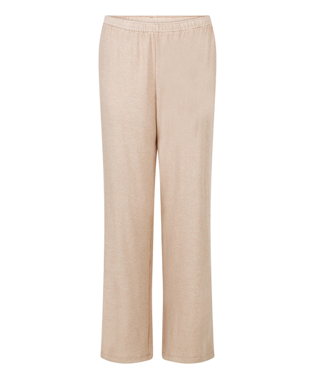 Brushed Jersey Trousers, Beige