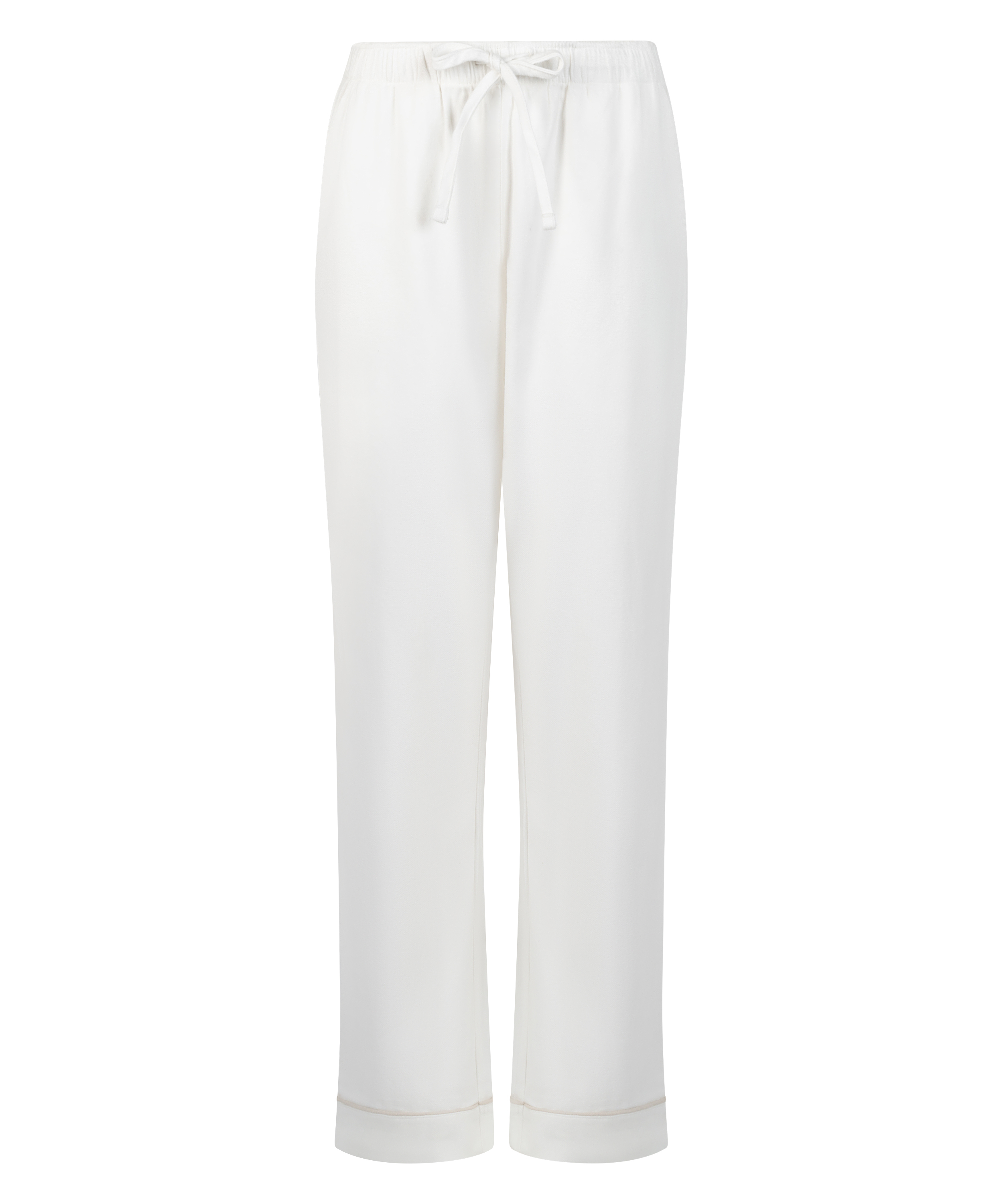 Flannel Pyjama Pants, White, main