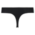Invisible thong Stripe mesh, Black