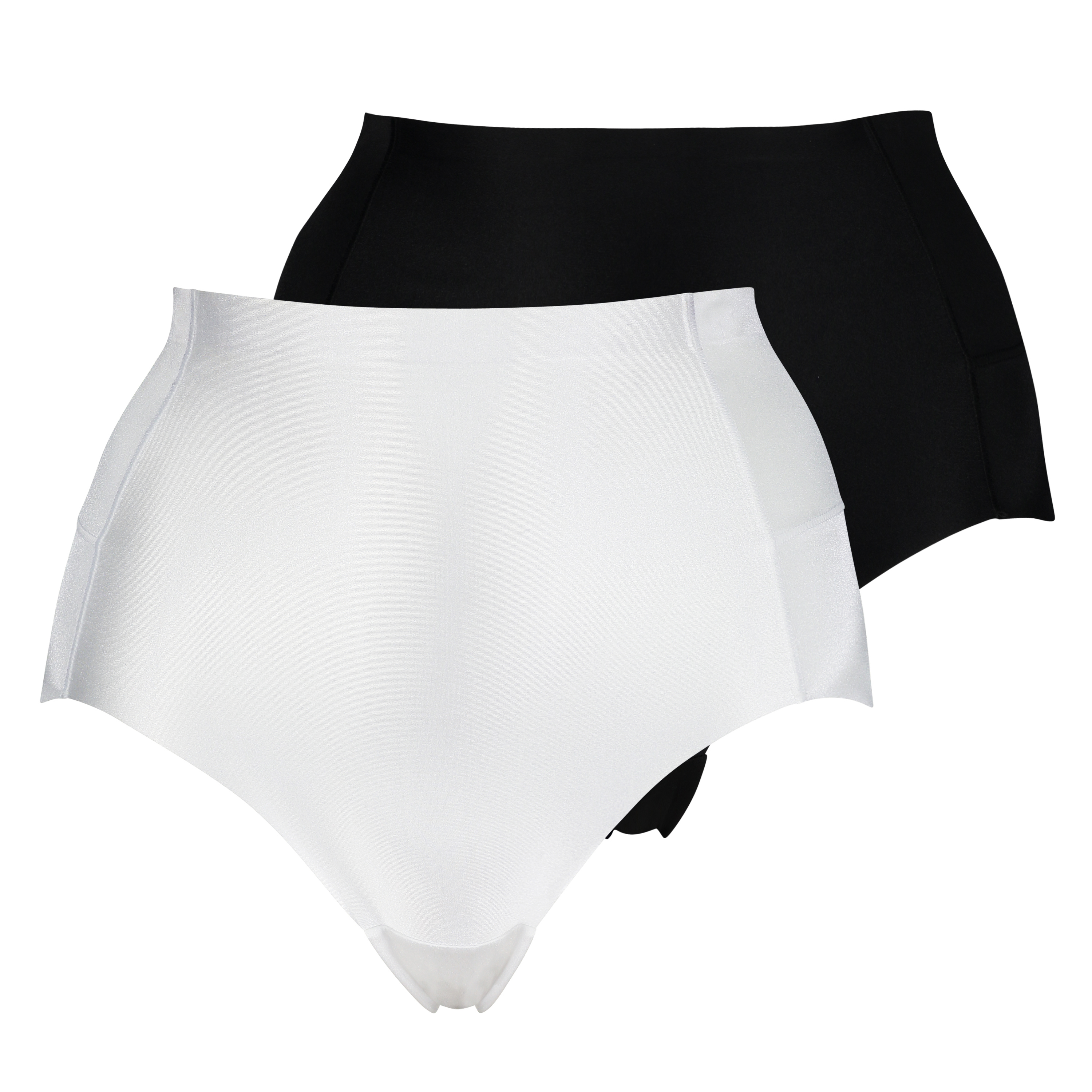 2-Pack Smoothing shaping brief - Level 1, White, main