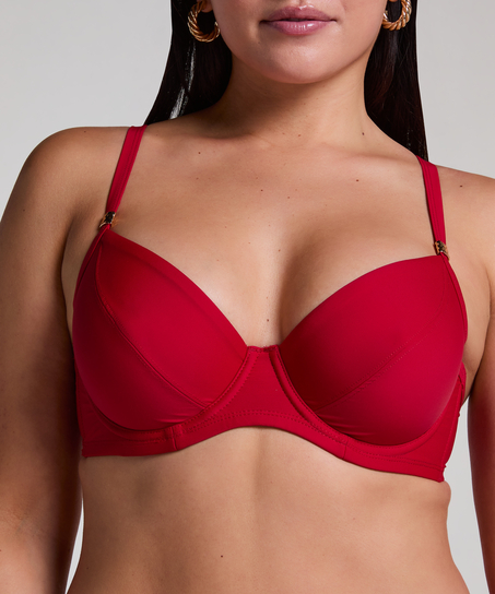 Luna Bikini Top, Red