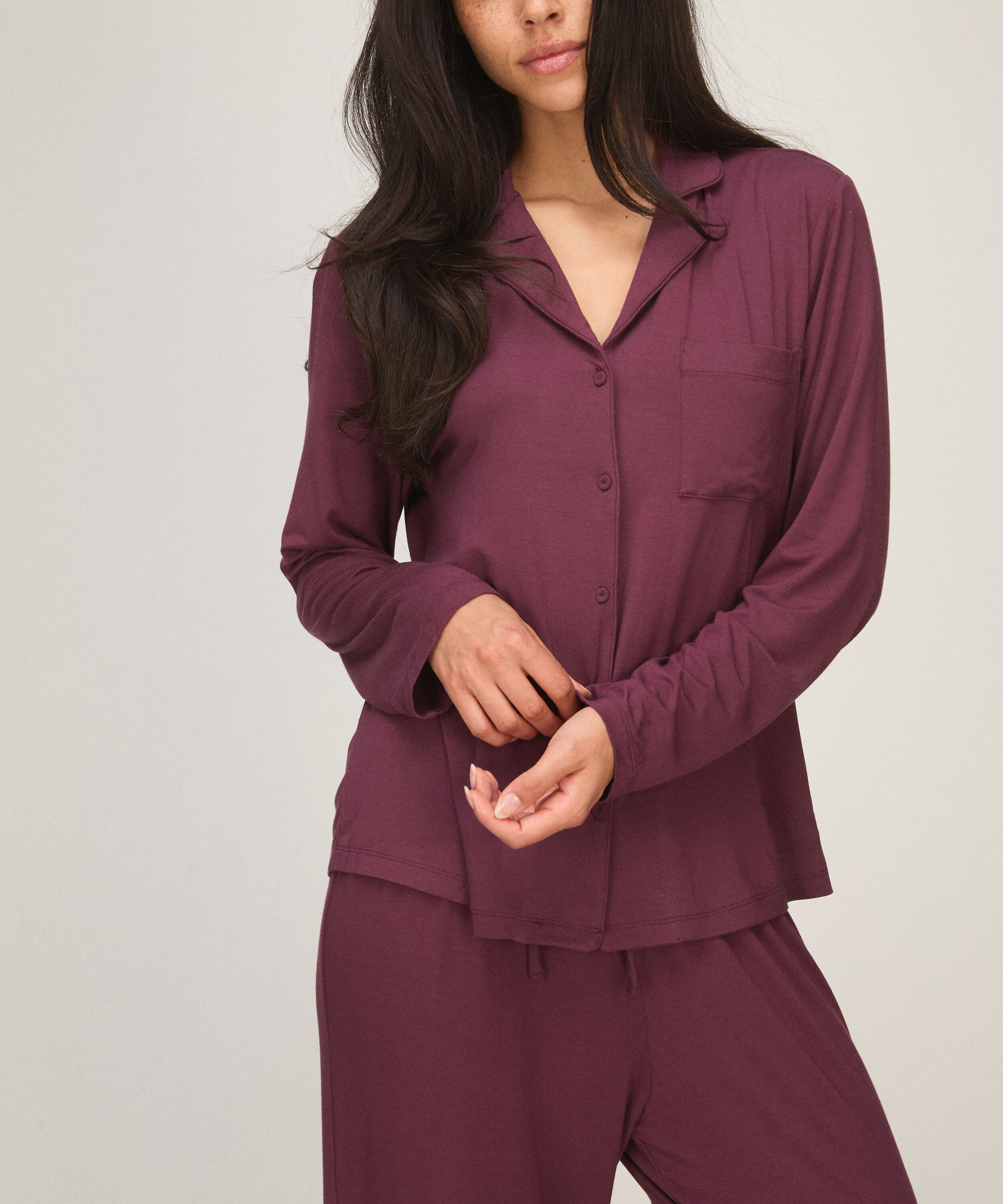 Pyjama Jacket Essentials, Purple Pyjama Jacket Essentials, Purple