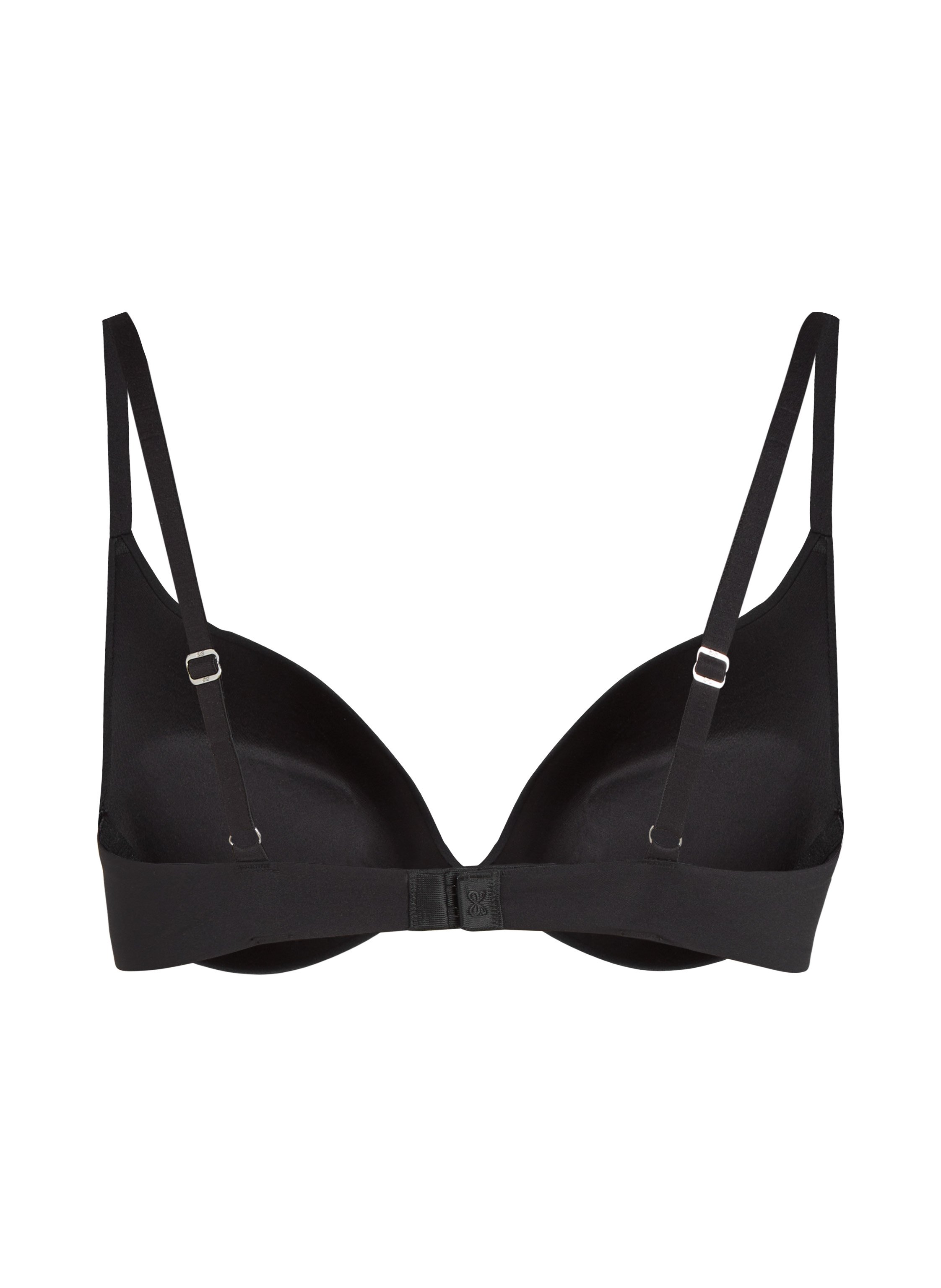 Smooth Padded Underwired Push-Up Bra, Black, main