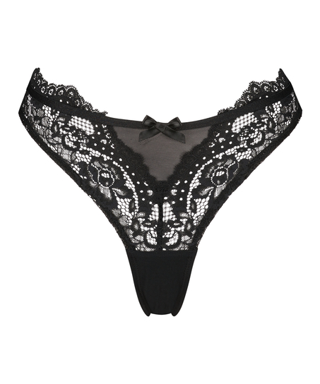 Jessie high-cut Brazilian, Black