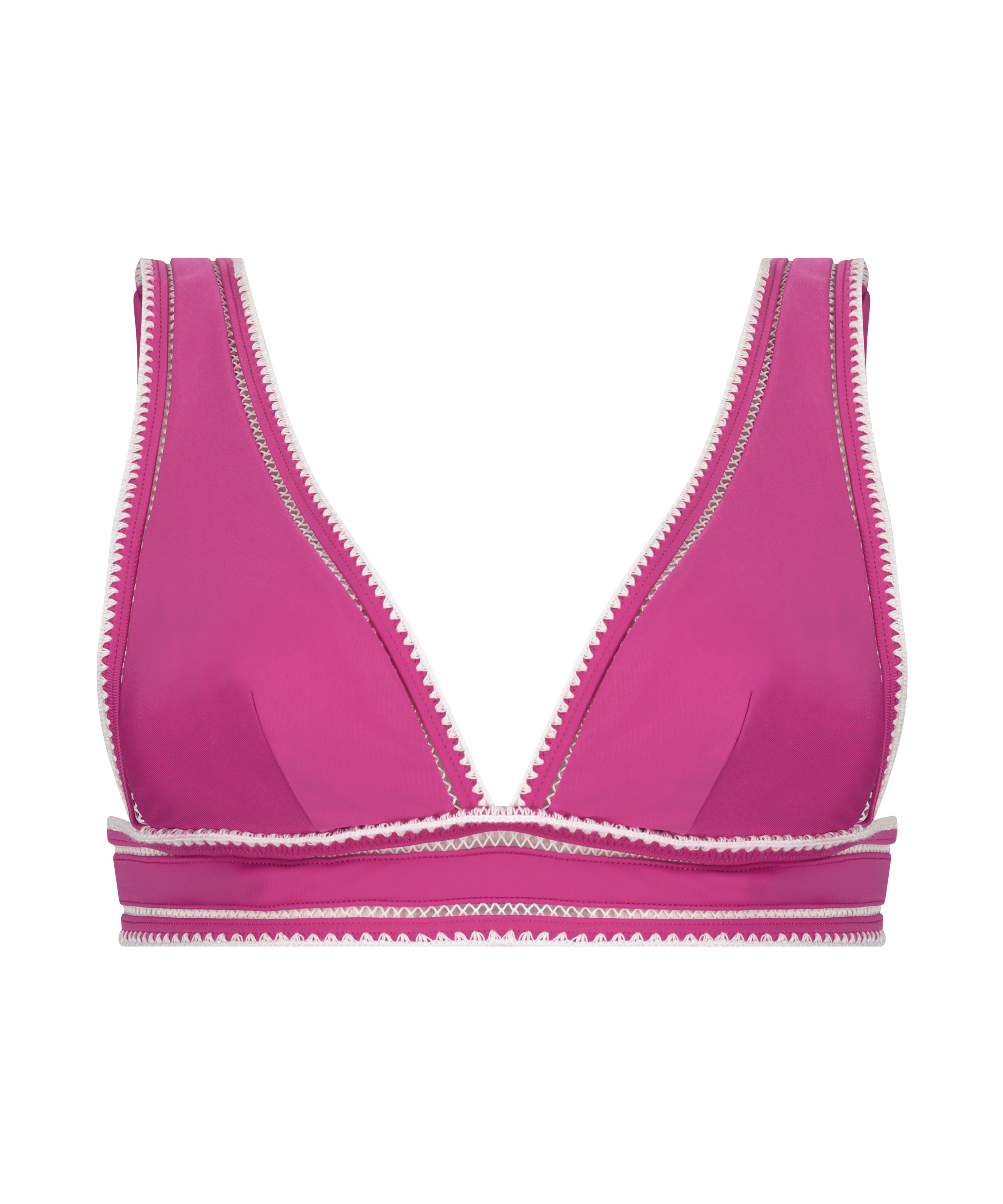 Maya triangle bikini top, Pink, main