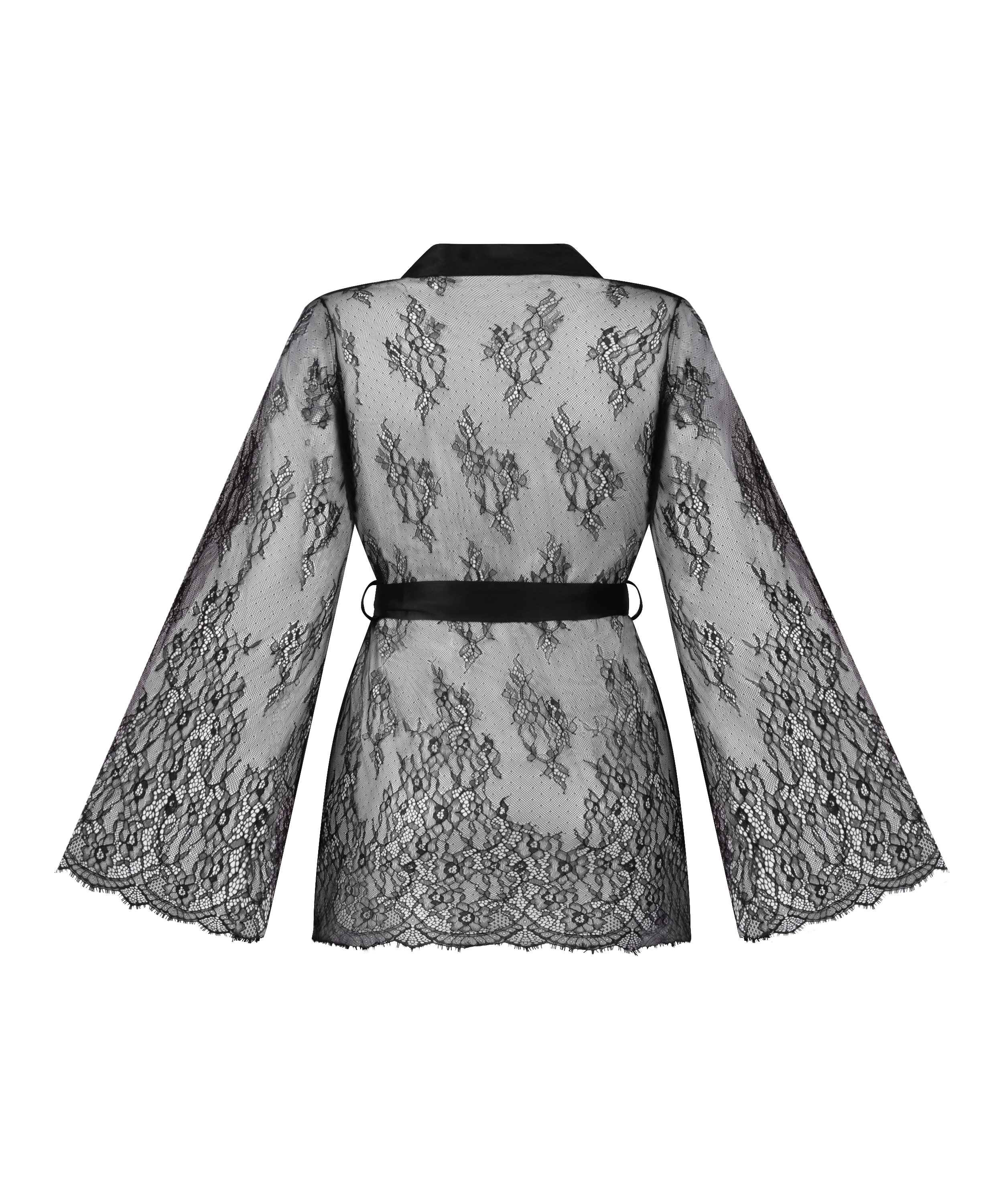 Kimono Allover Lace, Black, main