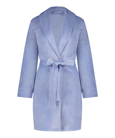 Velours Bathrobe, Blue