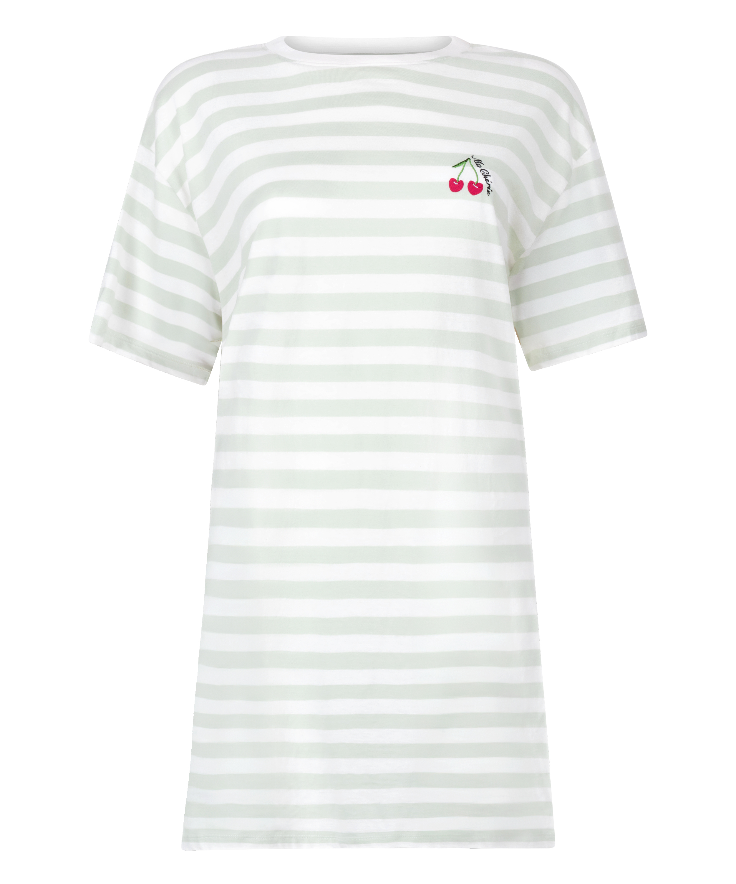 Round Neck Nightshirt, Green, main