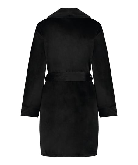 Velours Bathrobe, Black
