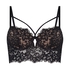 Isabella Padded Underwired Longline Bra, Black