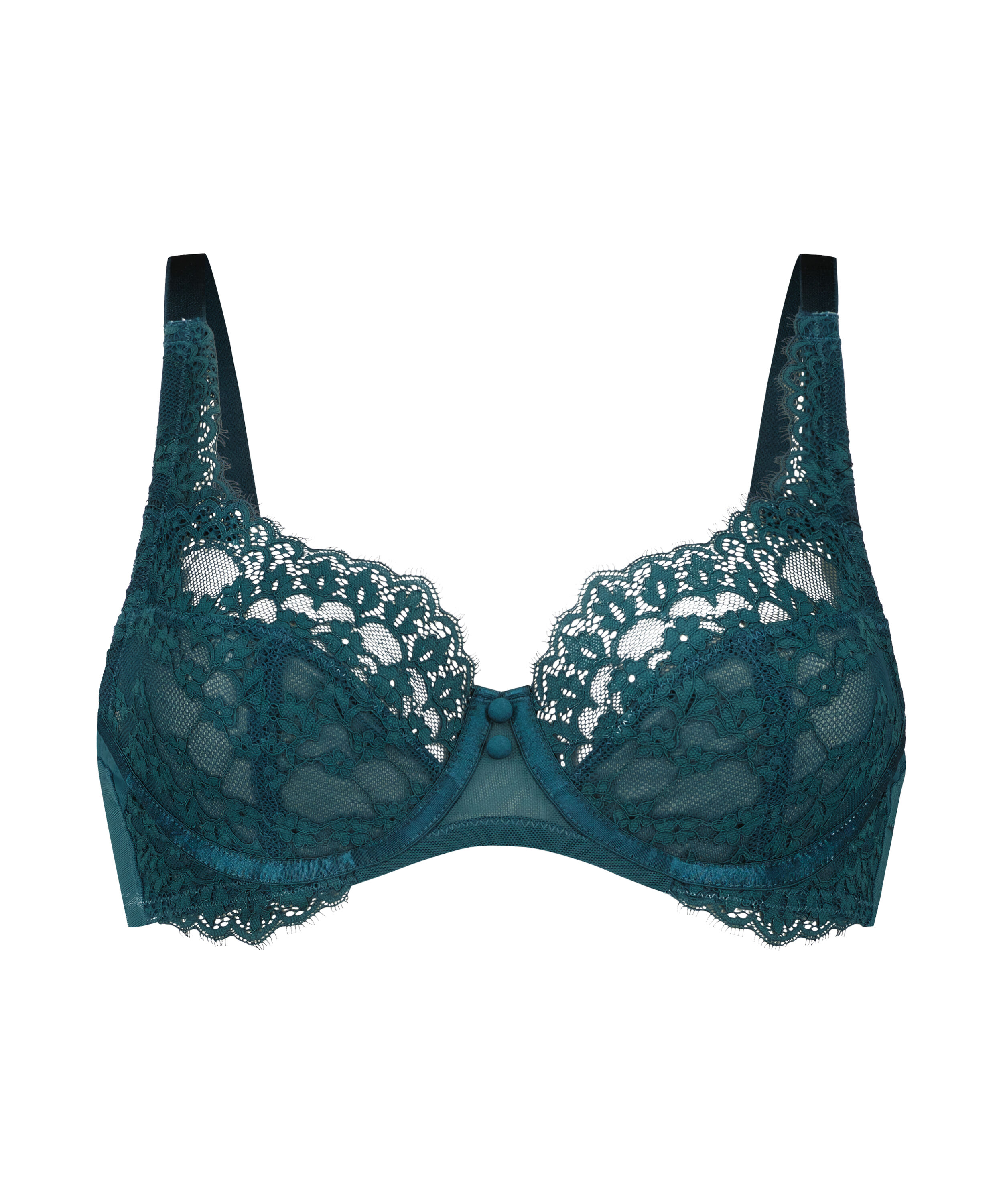 Daisy Non-Padded Underwired Bra, Blue
