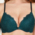 Marine Padded Underwired Push-Up Bra, Blue