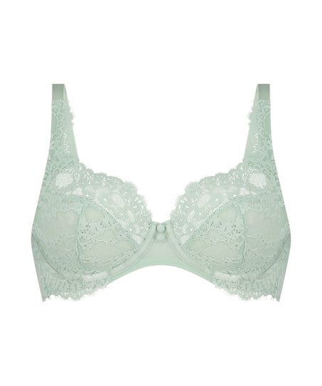 Daisy Non-Padded Underwired Bra, Green