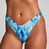 Paraguay High-Leg Bikini Bottoms, Blue
