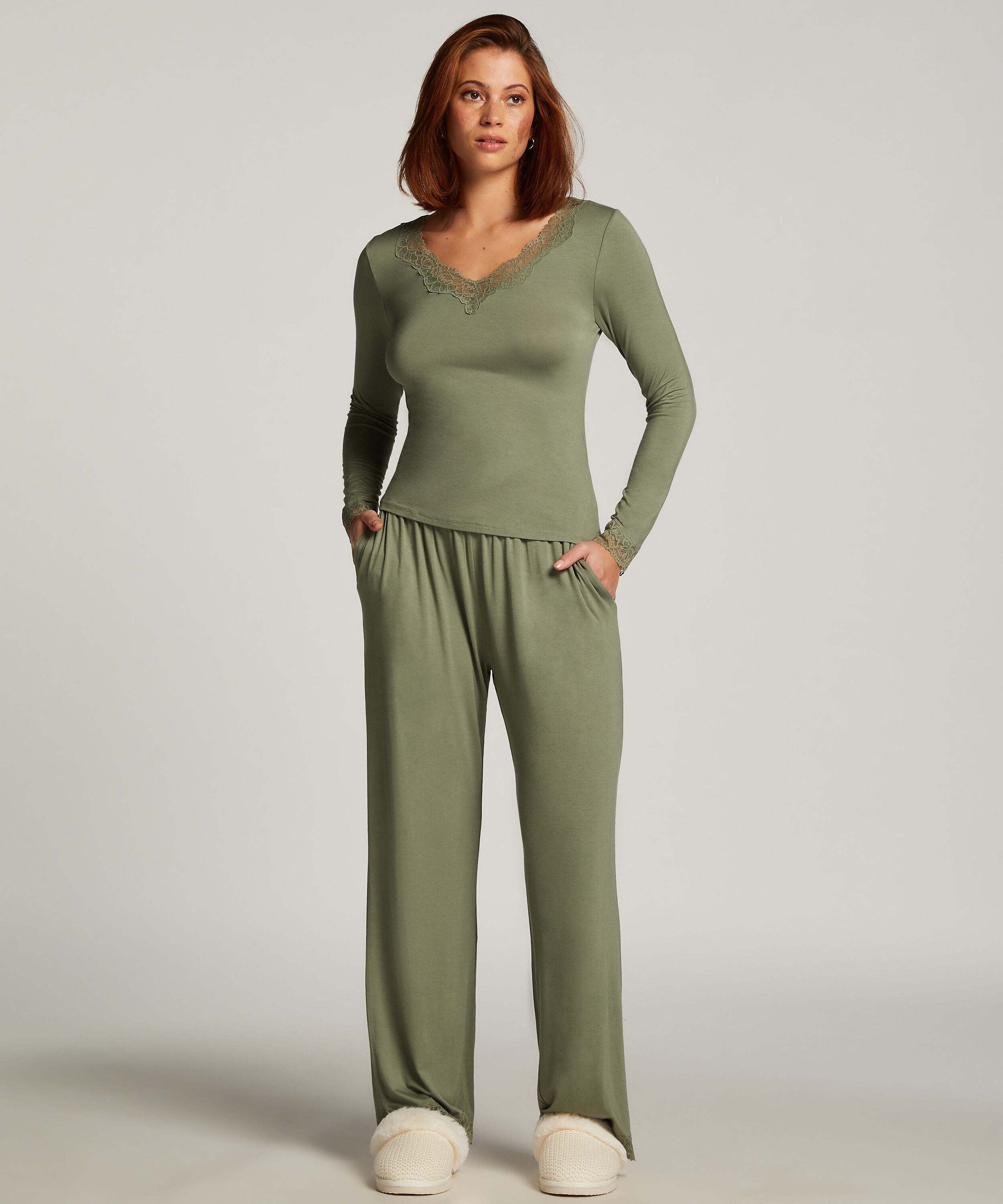 Pajama Set, Green Pajama Set, Green