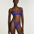 Nikki High Leg Thong, Blue