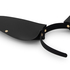 Bunny Faux Leather Headband, Black
