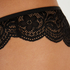 High leg lace Brazilian, Black