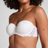 Angie Padded Underwired Strapless Bra, White