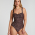Leopard Swimsuit, Brown