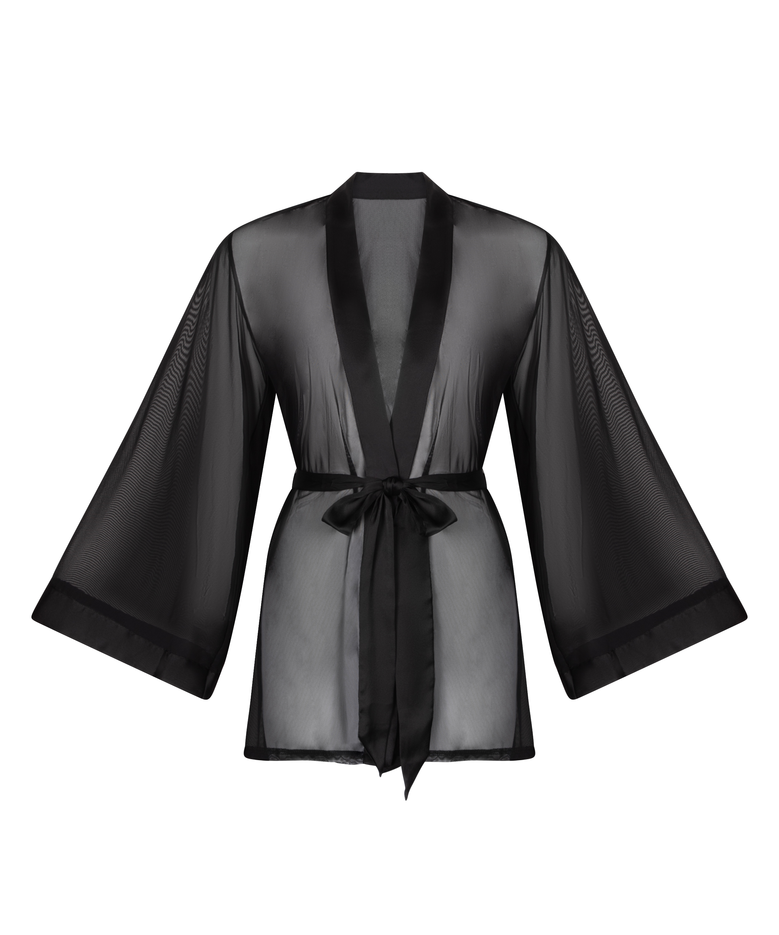Maxime Tulle Kimono, Black, main