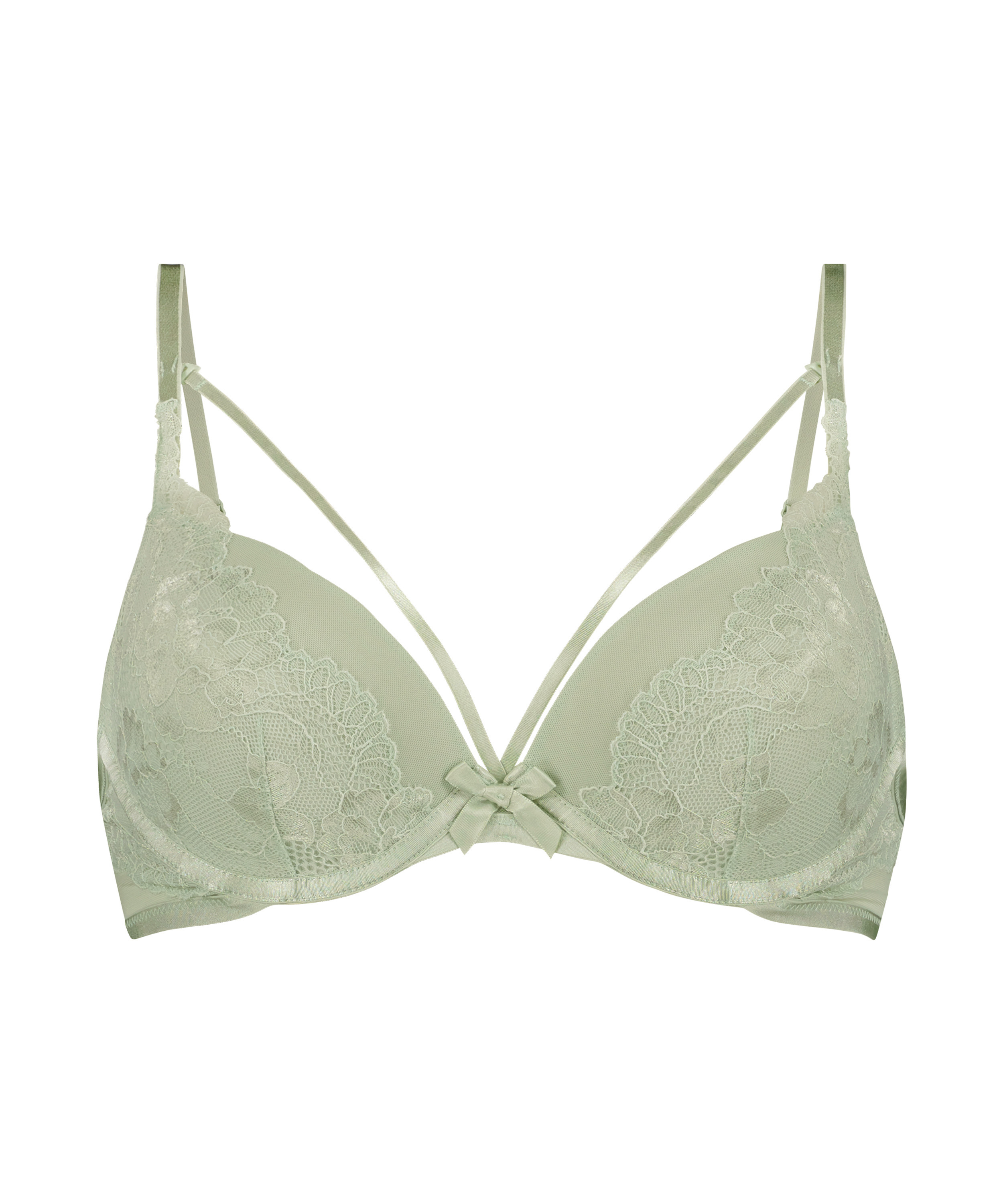 Meghan Padded Underwired Bra, Green, main