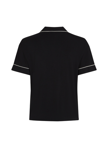 Essential Jersey Short-Sleeved Jacket, Black