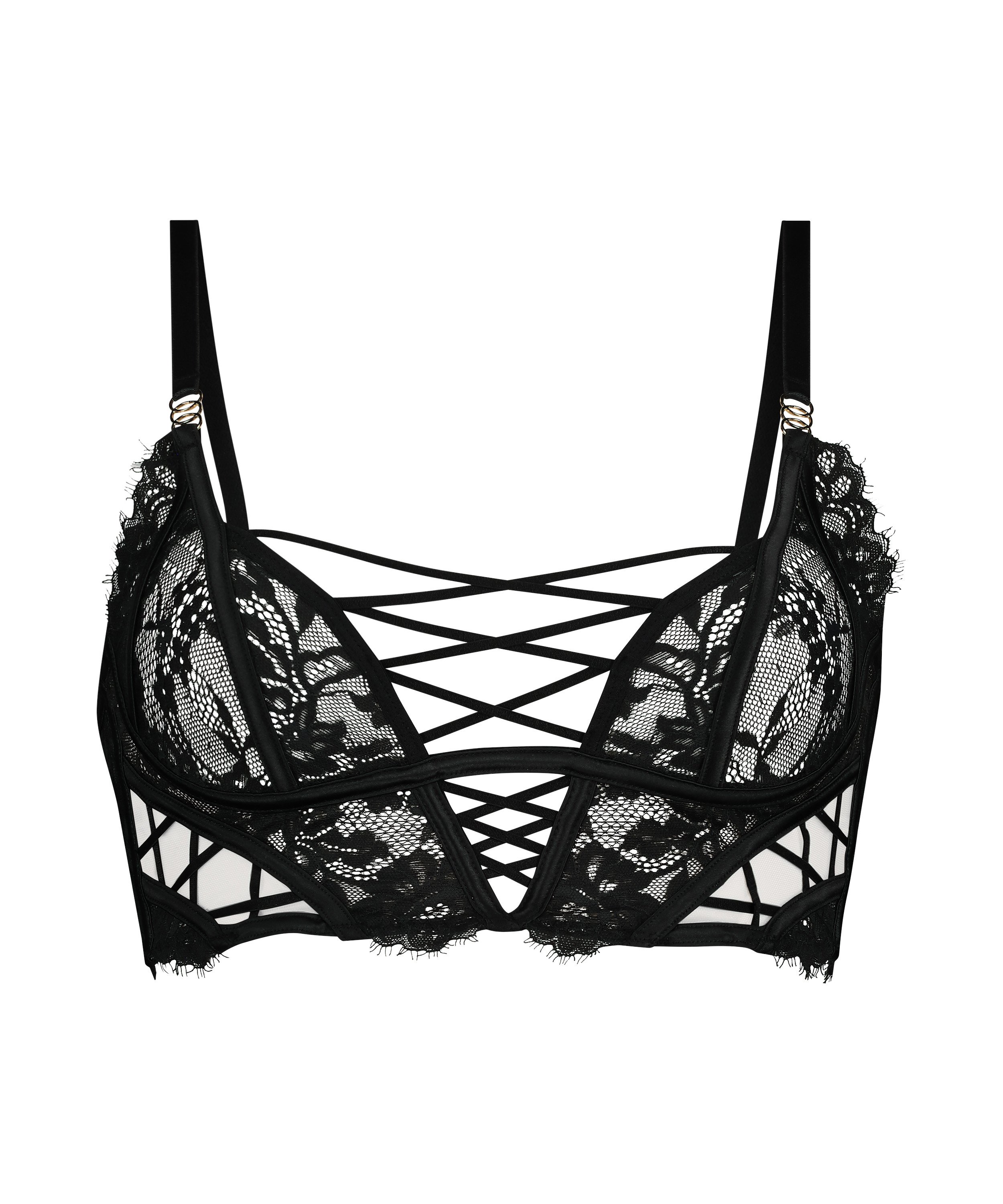 Loretta Bralette, Black, main