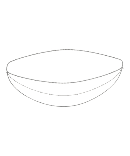 Pearl Hip Chain, Grey