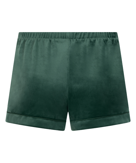 Velvet shorts, Green