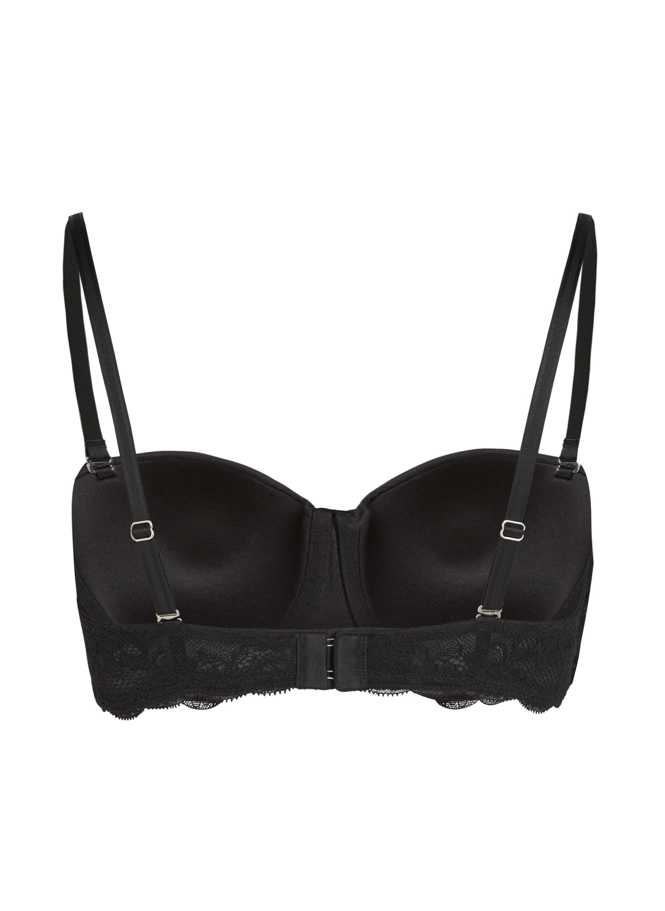 Angie Padded Underwired Strapless Bra, Black, main