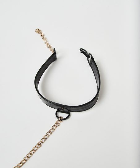 Private Body Harness Choker, Black