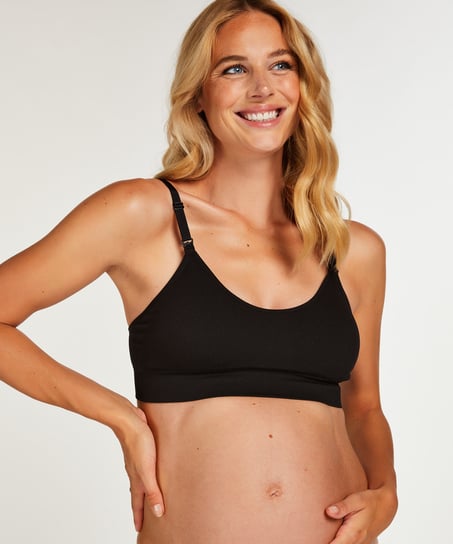 Nettie nursing bralette, Black