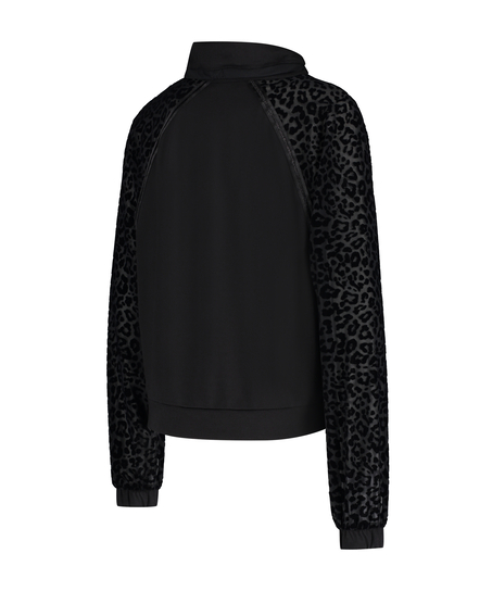 HKMX Leopard Jacket, Black