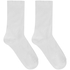 Rib Modal Crew Socks, White