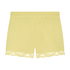 Satin pyjama shorts, Yellow