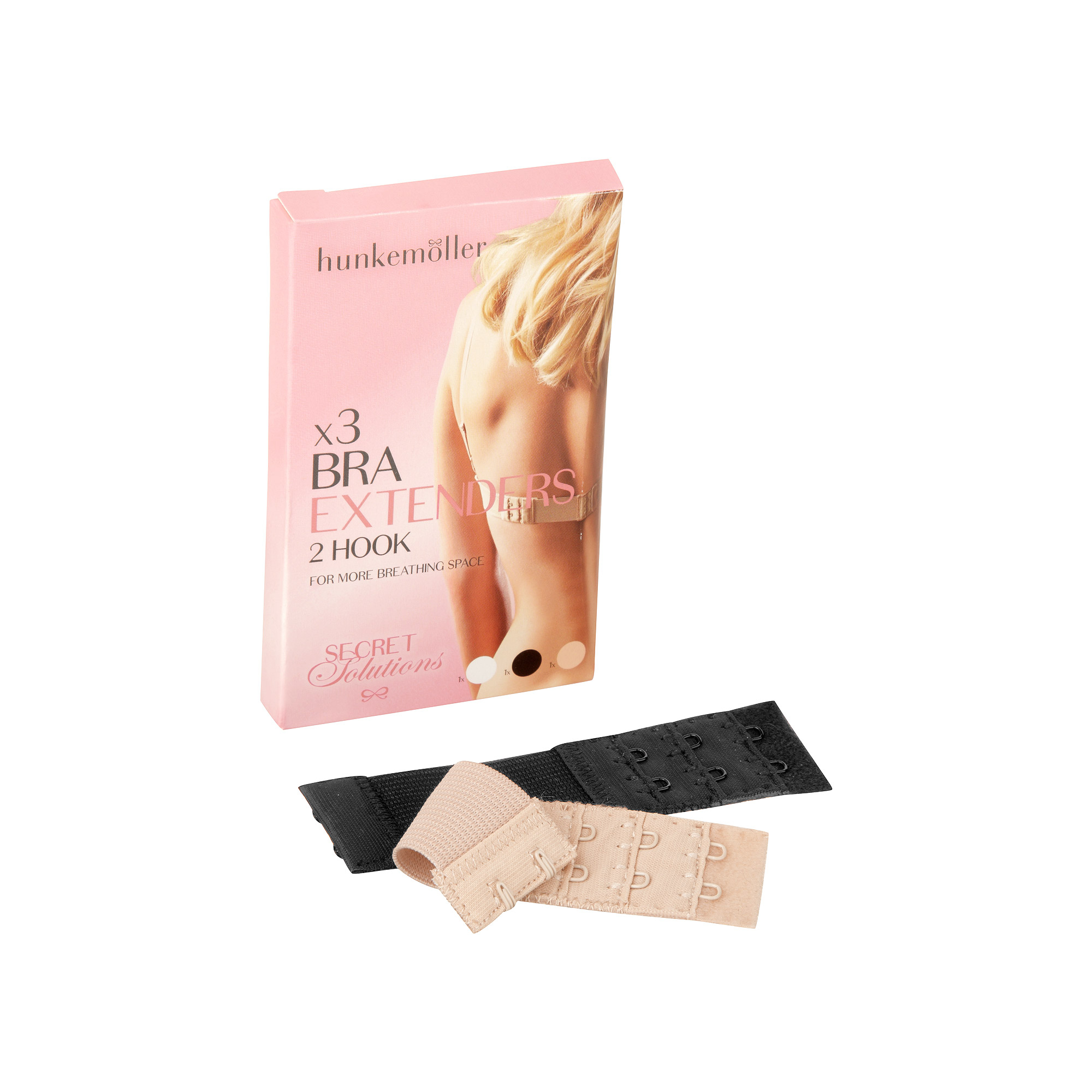 3-Pack Bra Extenders, White, main